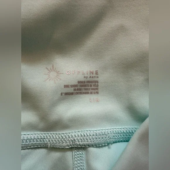 Offline Light Mint Blue Biker Shorts. - Picture 3 of 4